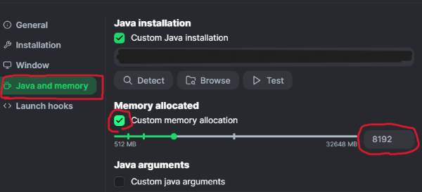 スペックに余裕がある方は8192MBあると安心 導入方法5